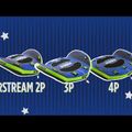 Плюшка для катання по воді JOBE Airstream Towable 3P бірюзово-помаранчева 230322004 8
