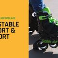 Роликові ковзани дитячі Rollerblade Microblade темно-синьо-помаранчеві 07221900 174 14