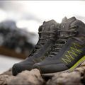 Черевики для трекінгу чоловіче Dolomite Crodanera gunmetal grey/lime green 12