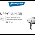 Крісло велосипедне дитяче на багажник Polisport Guppy Junior CFS сіре FO 8636100012 8