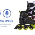 Роликові ковзани жіночі Playlife Lancer 84 чорно-фіолетові 880274 17