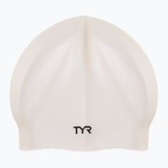 Шапочка для плавання TYR Wrinkle-Free Silicone Cap біла LCS