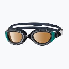 Окуляри для плавання Zoggs Predator Flex Polarized Ultra black/ green/ polarized copper