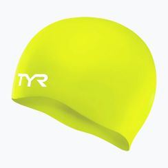 Шапочка для плавання дитяча TYR Wrinkle-Free Silicone limelight