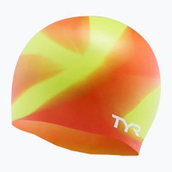 Шапочка для плавання дитяча TYR Tiedye Silicone Multicolor Jr lime/multi