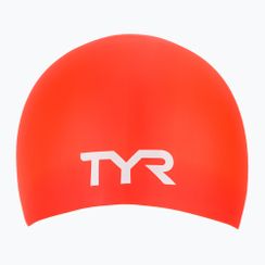Шапочка для плавання TYR Long Hair Wrinkle Free Silicone bright red