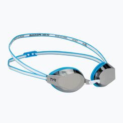 Окуляри для плавання жіночі TYR Blackops 140 Ev Racing Mirrored blue/white