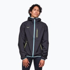 Куртка для бігу чоловіча HOKA Tecsky Waterproof black