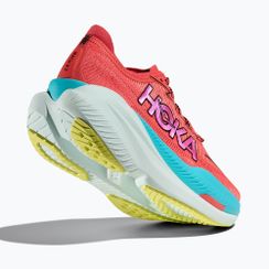 Жіночі бігові кросівки HOKA Mach X 2 грейпфрут/електричний корал