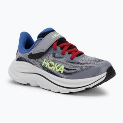 Кросівки для бігу дитячі HOKA Clifton 10 foggy grey/black