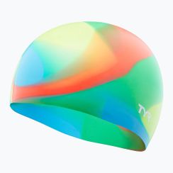 Шапочка для плавання дитяча TYR Tiedye Silicone Multicolor Jr blue/yellow/green/orange