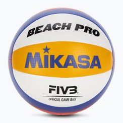 М'яч для пляжного волейболу Mikasa BV550C білий/синій/жовтий, розмір 5