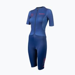 Комбінезон для тріатлону жіночий ZONE3 Aeroforce X II SS Trisuit navy