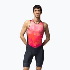 Комбінезон для тріатлону чоловічий Alé Triple pink combo