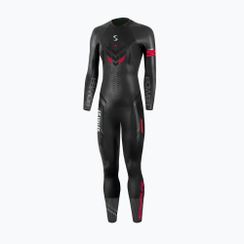 Гідрокостюм для тріатлону жіночий Synergy Adrenaline Full Sleeve 5 мм black/red
