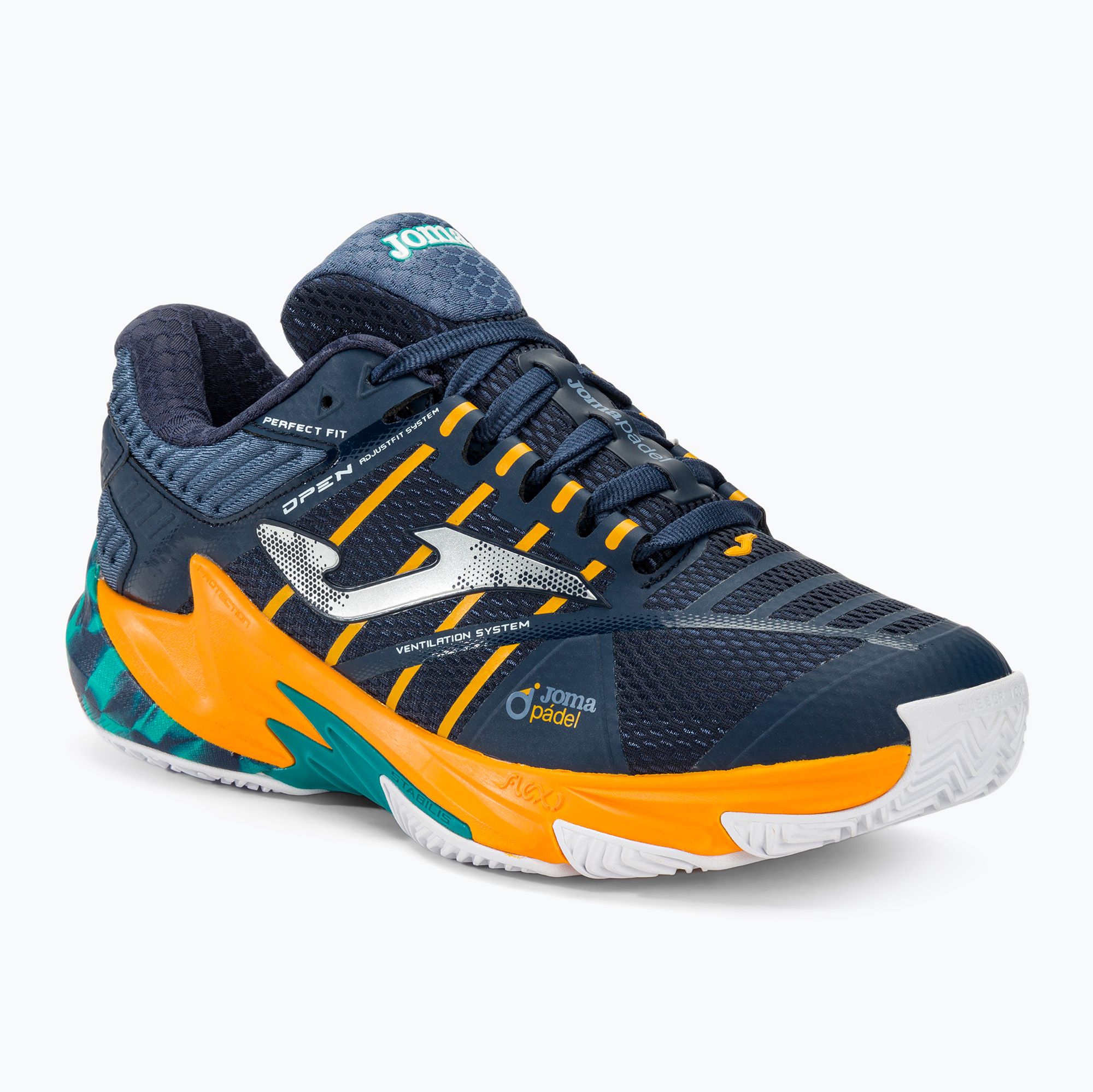 Кросівки для паделю чоловічі Joma Open OM navy/orange - Sportano.ua