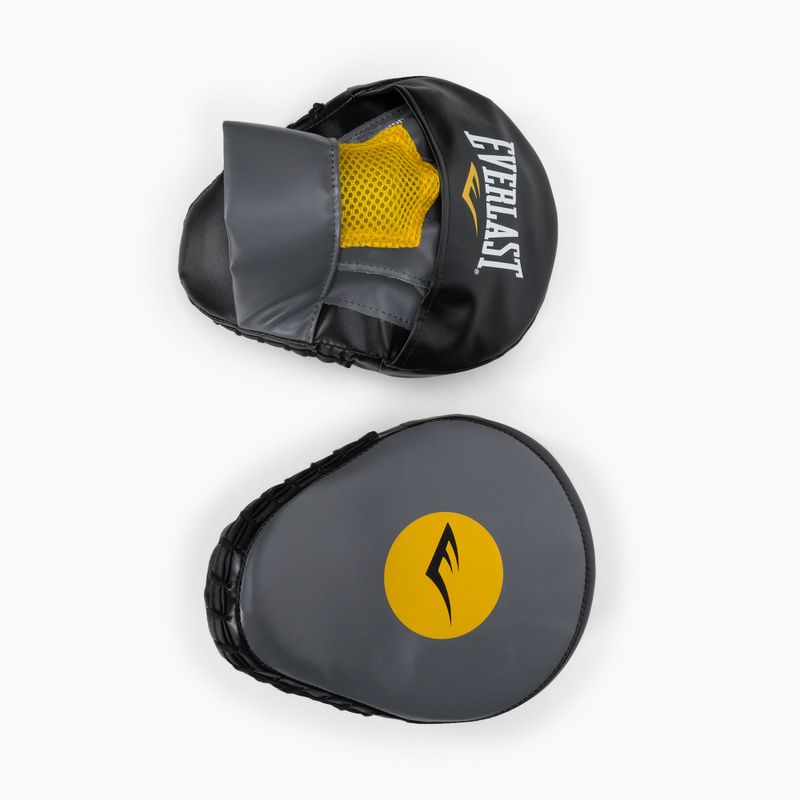 Щити тренерські шкіряні EVERLAST Lea Punch Mantis сірі EV4910 2