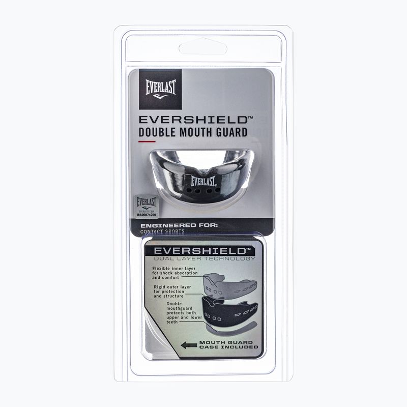 Капа Everlast подвійна Evershield сіра EV14002