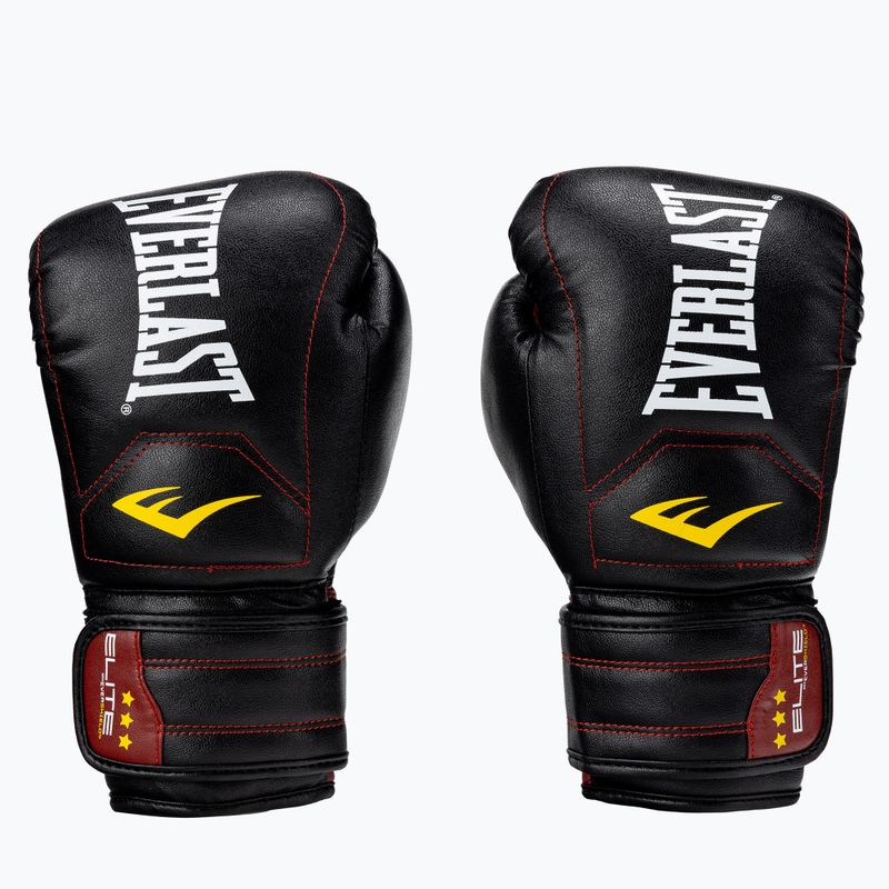 Рукавиці боксерські Everlast Elite Muay Thai чорні EV360MT 3