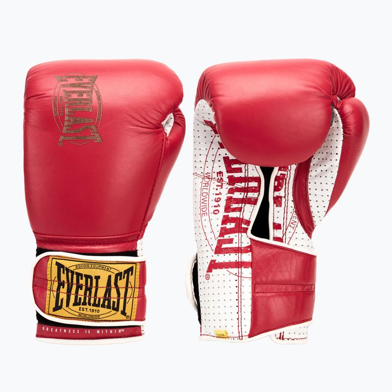 Боксерські рукавички Everlast 1910 Classic Pro червоні 7