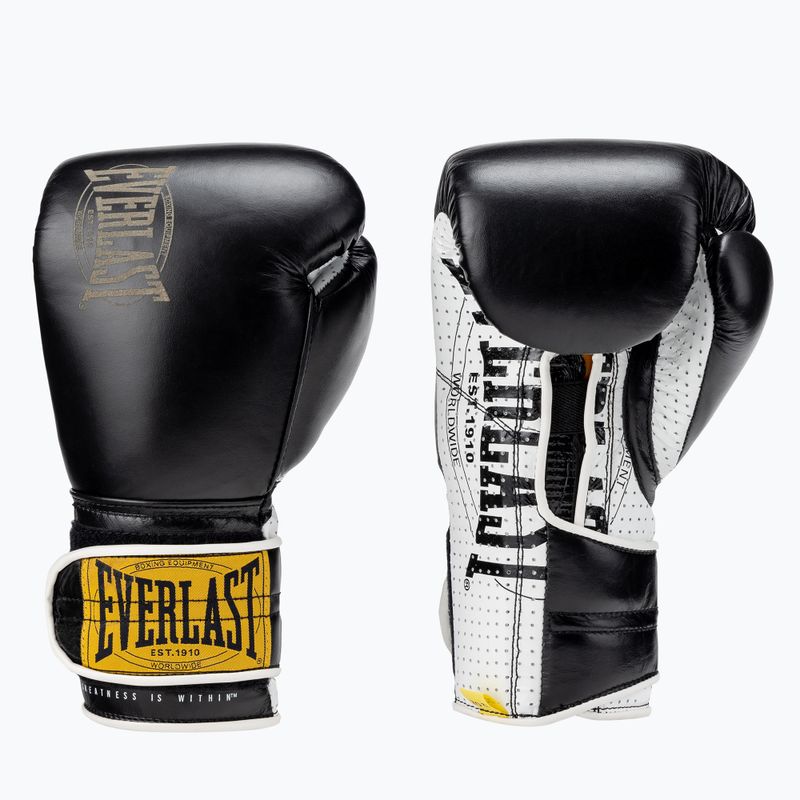 Рукавиці боксерські Everlast 1910 Classic Pro чорні EV1910PRO BL 5