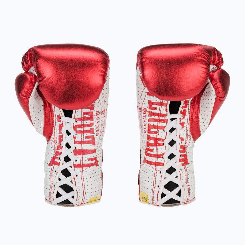 Шкіряні боксерські рукавички Everlast Fight червоні 3