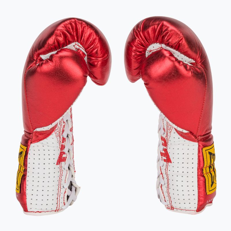 Шкіряні боксерські рукавички Everlast Fight червоні 4
