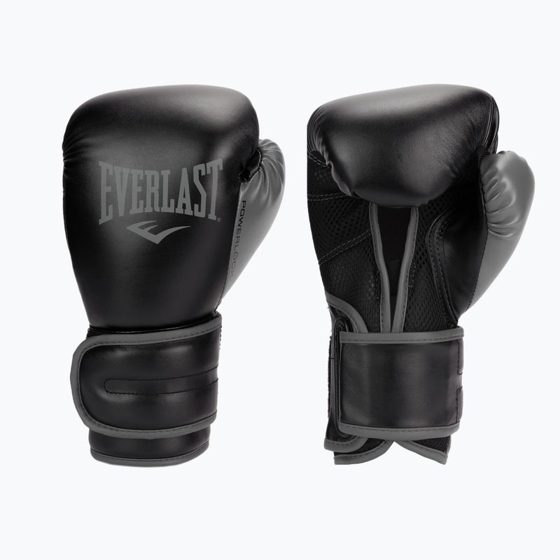 Рукавиці воксерські чоловічі EVERLAST Powerlock Pu чорні EV2200 3