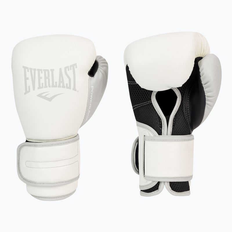 Рукавиці воксерські чоловічі EVERLAST Powerlock Pu білі EV2200 3