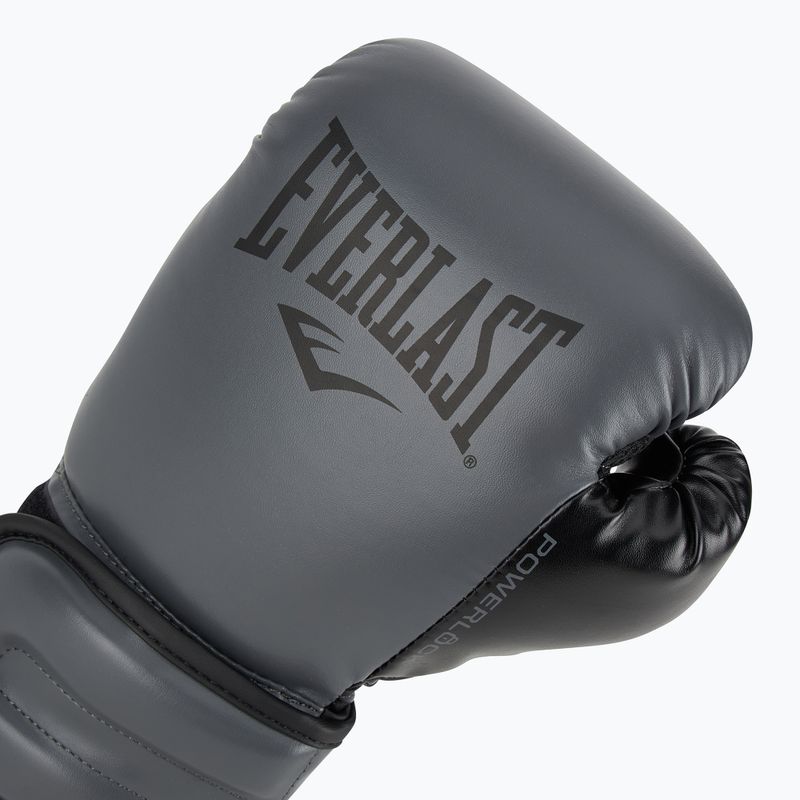Боксерські рукавички Everlast Powerlock 2 charocal 5