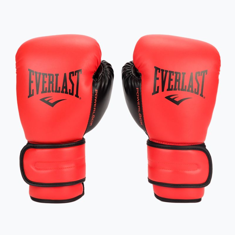 Рукавиці воксерські чоловічі EVERLAST Powerlock Pu червоні EV2200