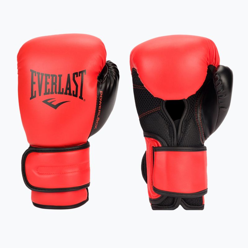 Рукавиці воксерські чоловічі EVERLAST Powerlock Pu червоні EV2200 3