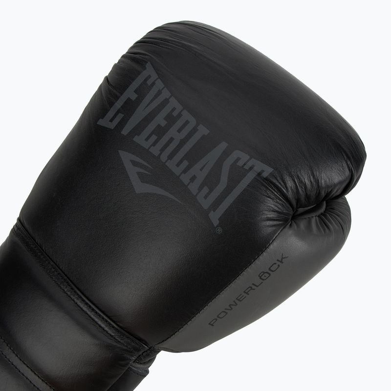 Боксерські рукавички Everlast Powerlock 2 Laced Pro Training чорні 5