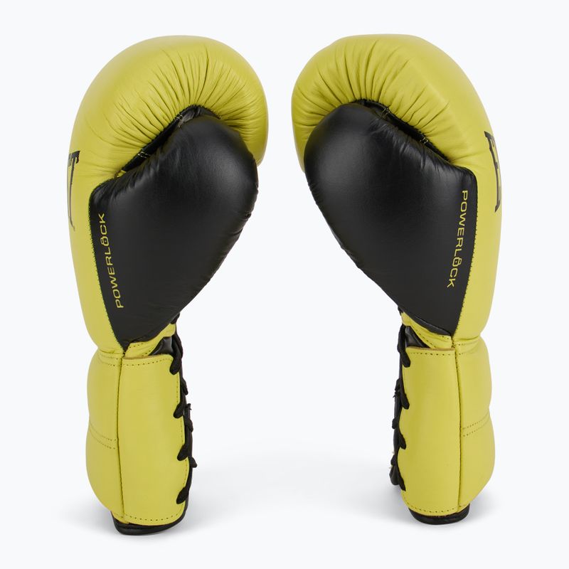Боксерські рукавички Everlast Powerlock 2 Laced Pro Training неоново-жовті 4
