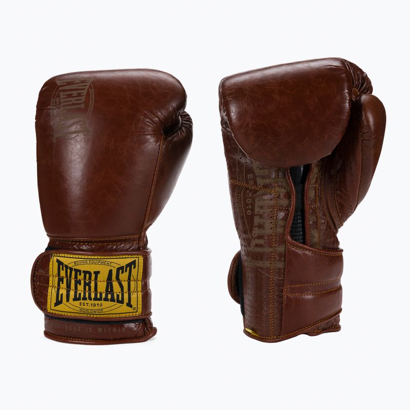 Рукавиці боксерські Everlast 1910 Classic Pro коричневі EV1910PRO 3