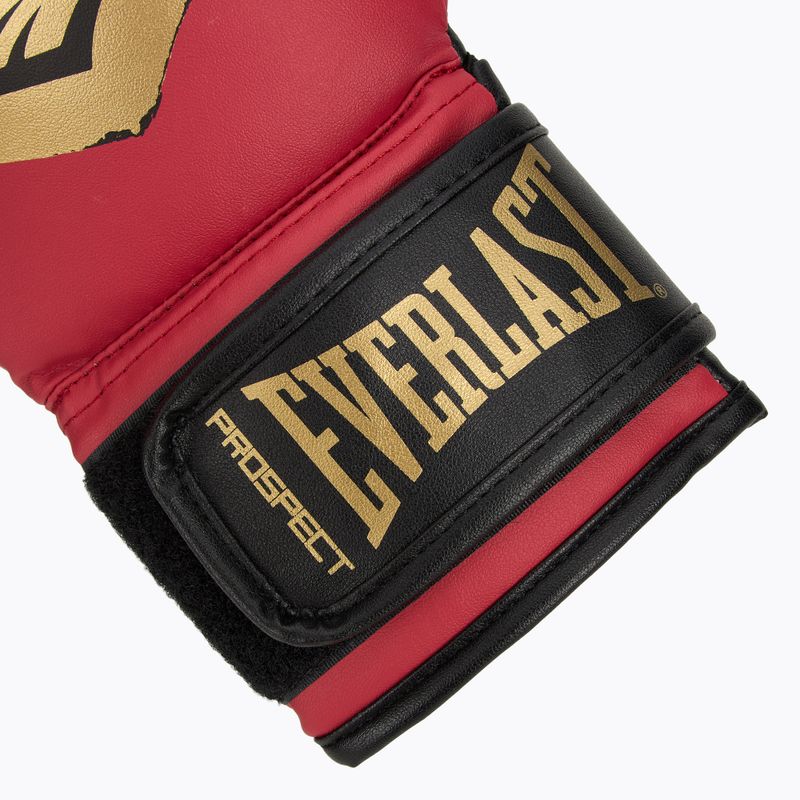 Набір боксерський Everlast Prospect 2 Шолом + щитки + Рукавиці red/gold 7