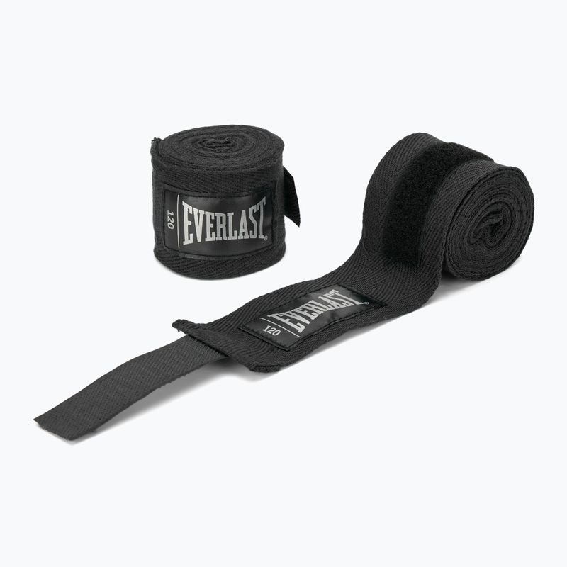 Боксерські бинти Everlast 305 см black