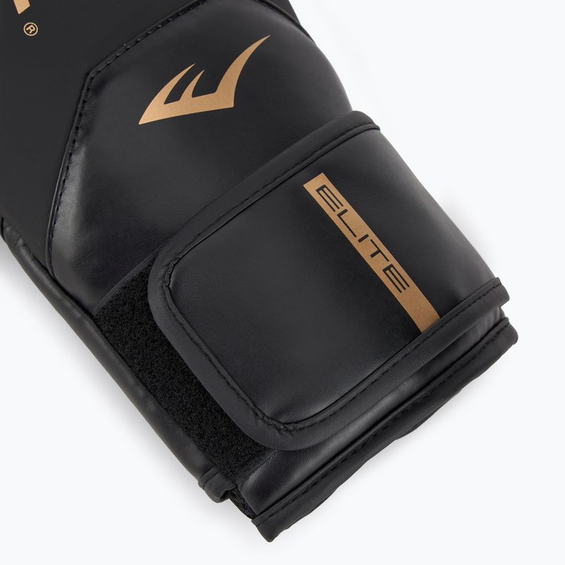 Боксерські рукавички Everlast Pro Style Elite 2 чорні / золоті 6