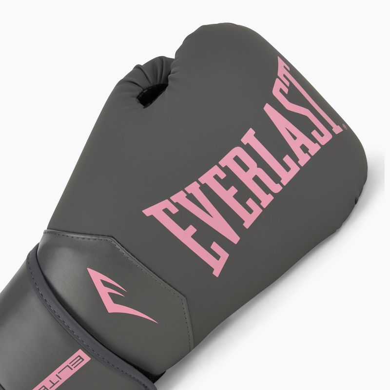 Боксерські рукавички Everlast Pro Style Elite 2 сірі/рожеві 5