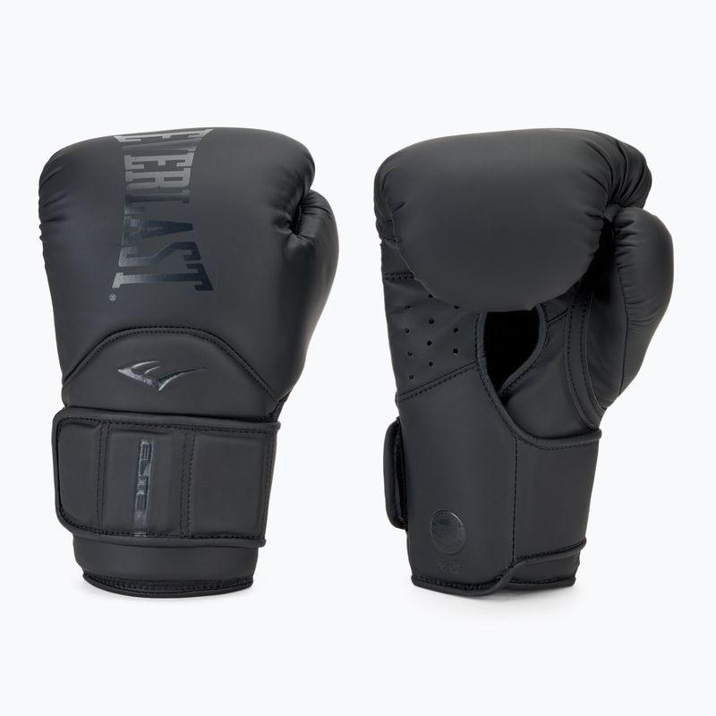 Боксерські рукавички Everlast Elite 2 Pro Шкіряні чорні