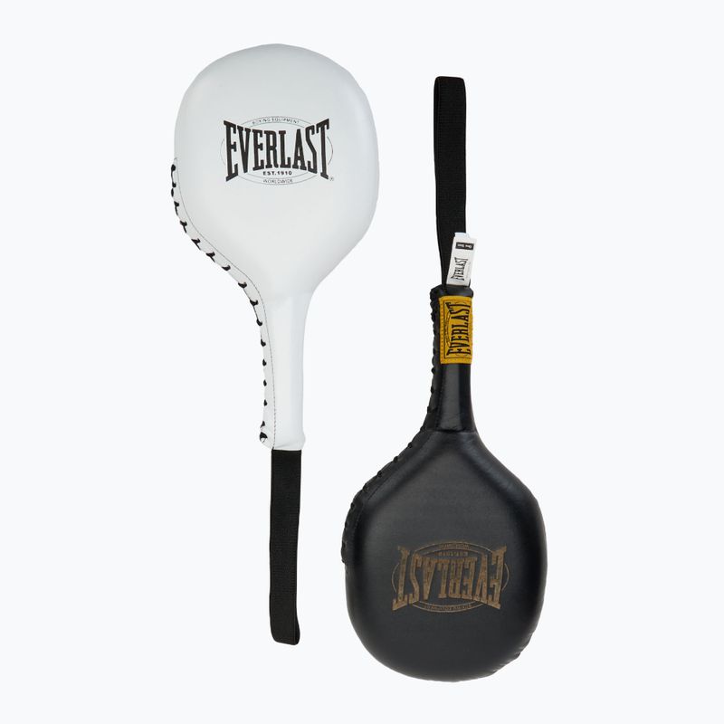 Лапи для тренувань тренерські Everlast Striking Paddles 2 шт. black/white 2