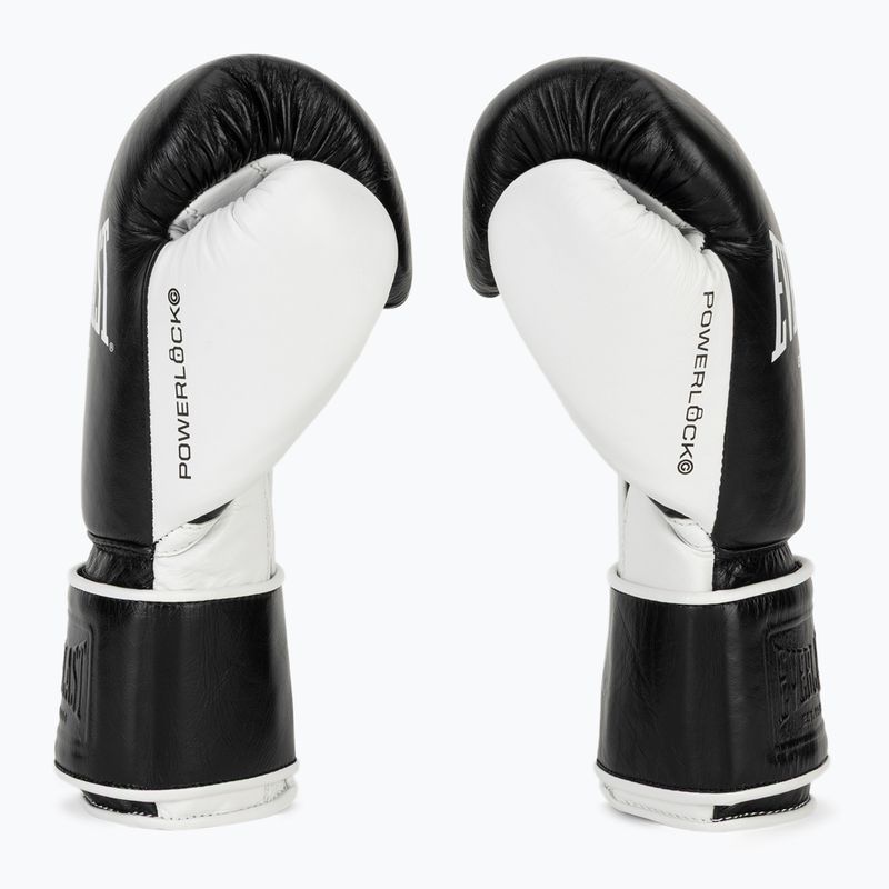 Рукавиці боксерські Everlast Powerlock Pro OG H&L black/white 4