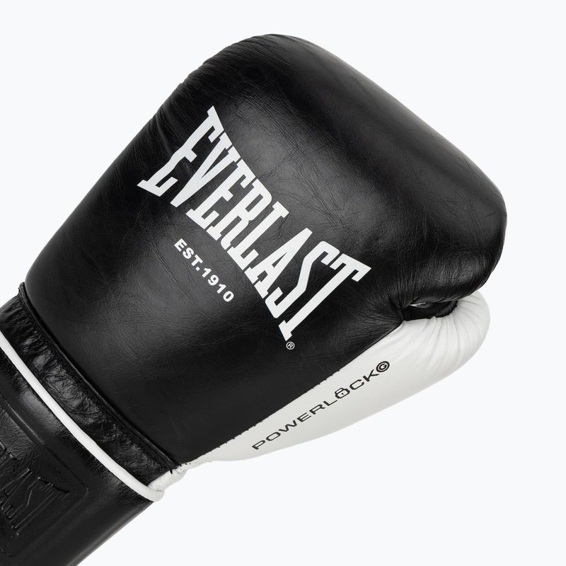 Рукавиці боксерські Everlast Powerlock Pro OG H&L black/white 5