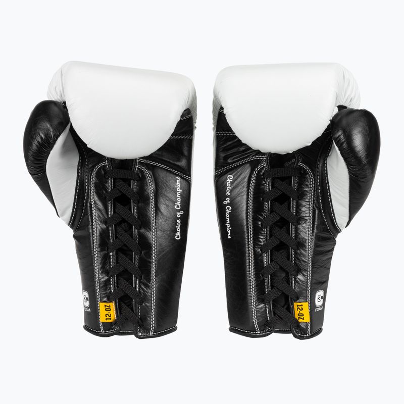 Рукавиці боксерські Everlast Powerlock Pro OG Laced white/black 3