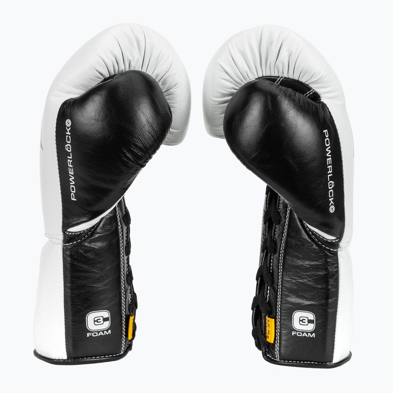 Рукавиці боксерські Everlast Powerlock Pro OG Laced white/black 4