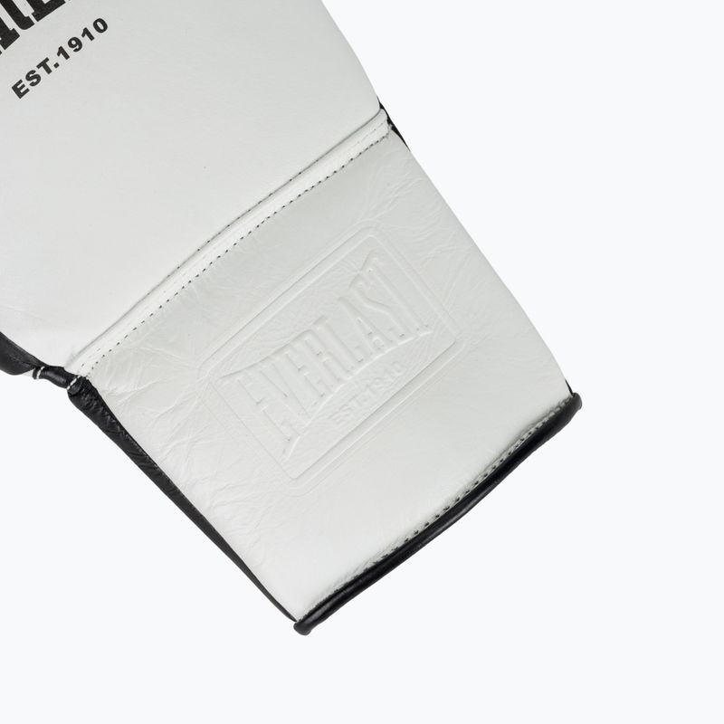 Рукавиці боксерські Everlast Powerlock Pro OG Laced white/black 6