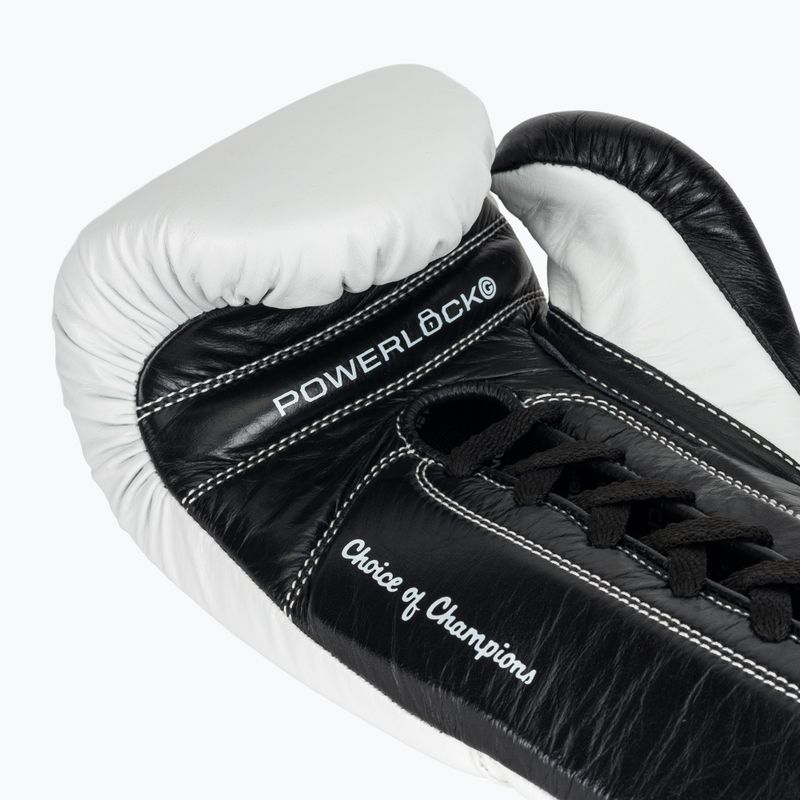 Рукавиці боксерські Everlast Powerlock Pro OG Laced white/black 7