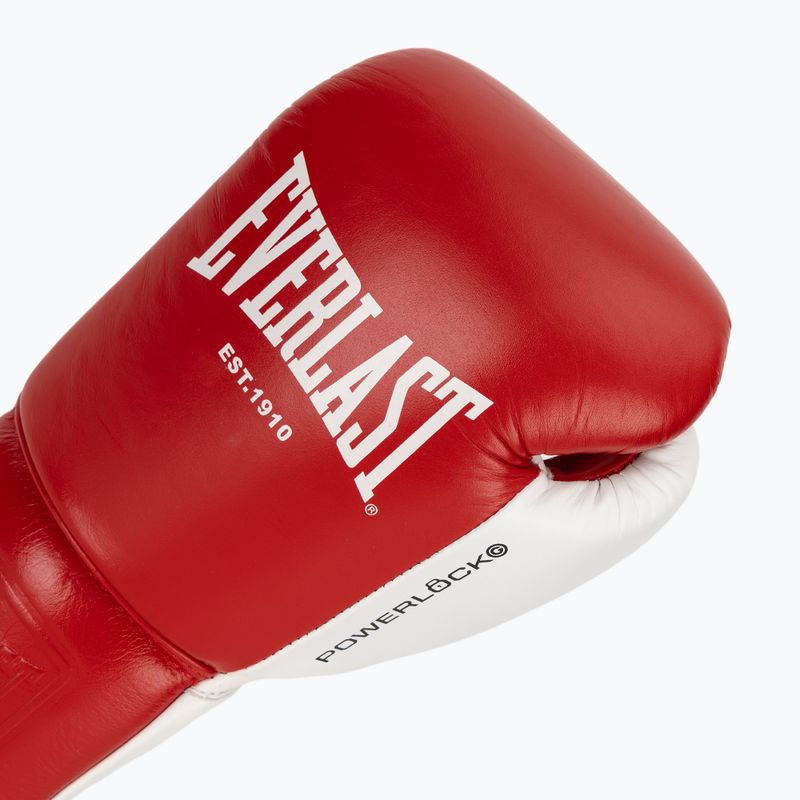 Рукавиці боксерські Everlast Powerlock OG Pro Fight red/white 5