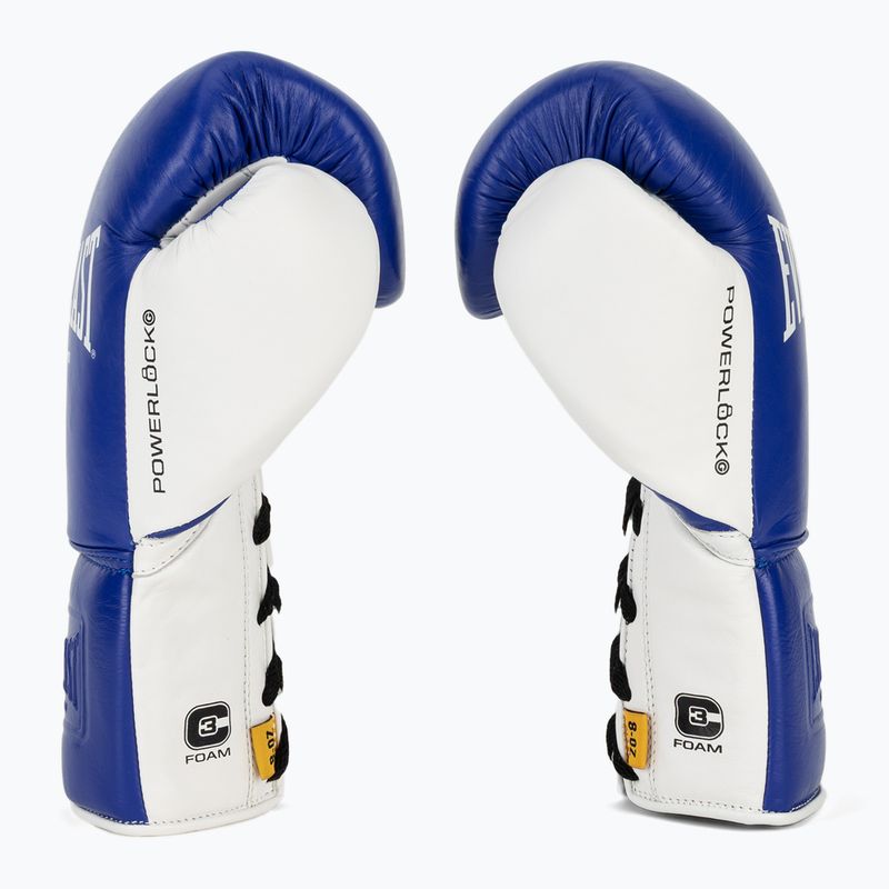Рукавиці боксерські Everlast Powerlock OG Pro Fight blue/white 4