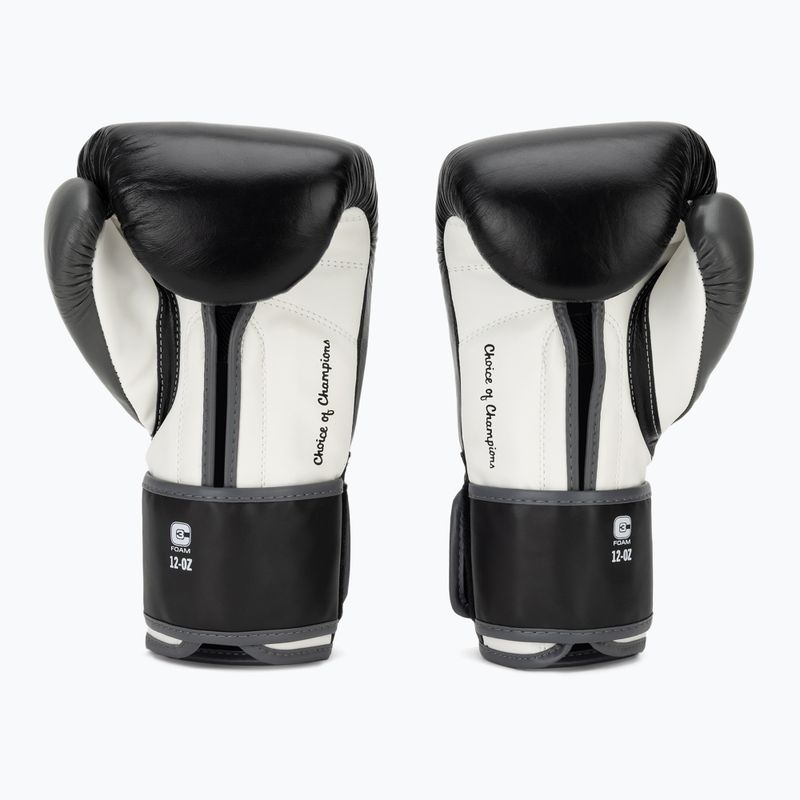 Рукавиці боксерські Everlast Powerlock OG H&L Leather Advanced Training black/white 3